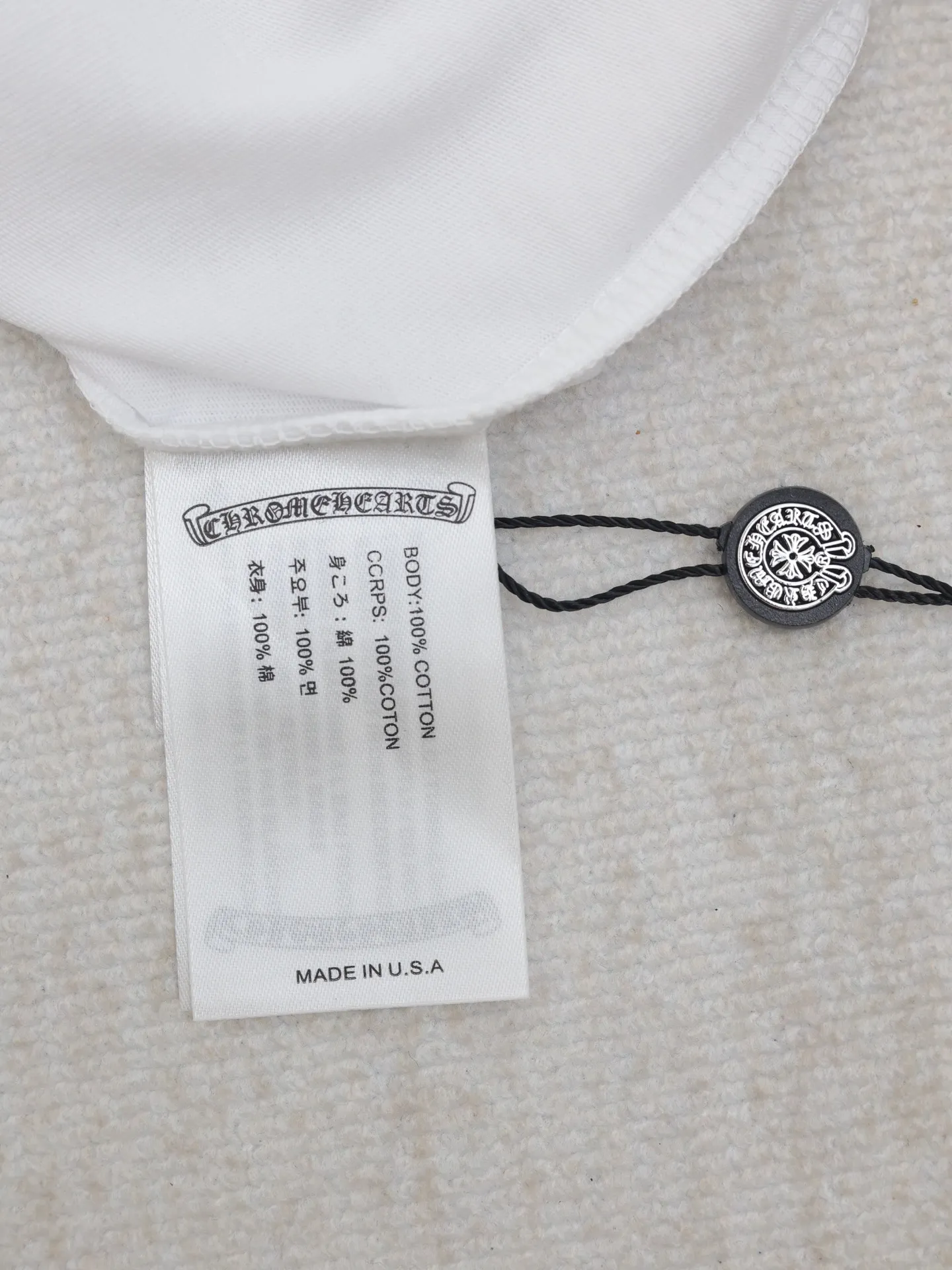 🅿️280 Chrome Hearts*/Chrome Hearts 25 new shadow cross short-sleeved T-shirt. The fabric is made of 26-woven 200g cotton, and the printing is hand-printed with glue. Size: S/M/L